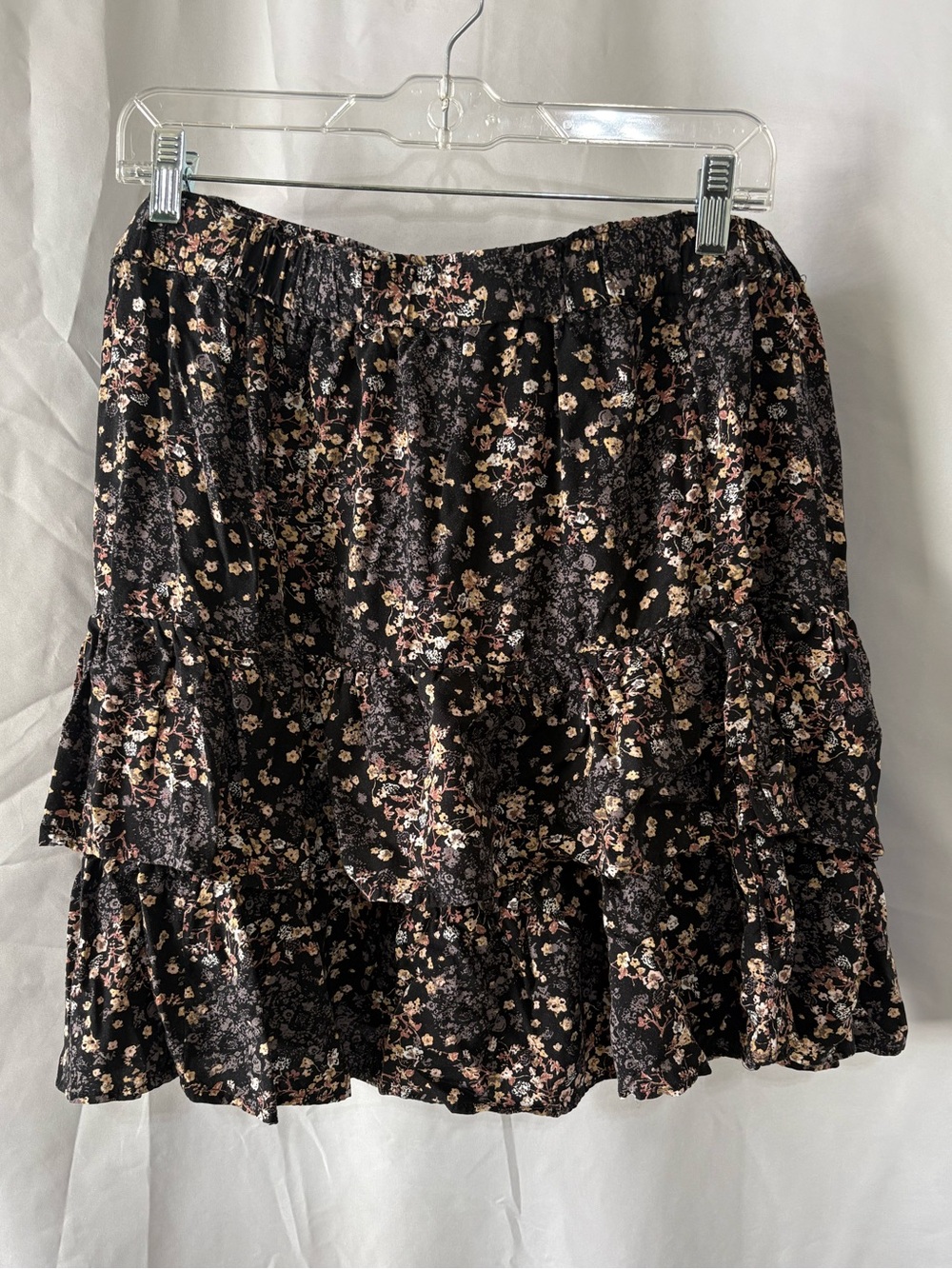 Maurices Tiered Ruffle Floral Mini Skirt size 2X